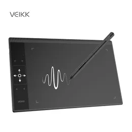 Grafiska surfplattor Pennor Veikk A30 10x6 tum Grafisk digital penna Tablett Telefonritning med Tilt OTG BatteryFree Stylus för Android -fönster 230808