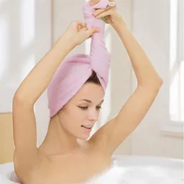 Mikrofiber havlu mikrofiber havlular şampuan kapağı türban yumuşak kuru saç şapkası handdoeken spa kurutma recznik ev living3093