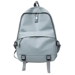 LU Lu Simple Packpack Leather Tettils Campus Campus Outdior Bags Teenager Shoolbag backpack trend الكورية مع سفر حقائب الظهر الترفيهية