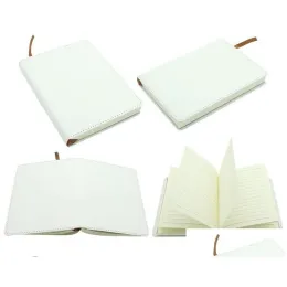 도매 메모장 Best Sublimation Blank A4 A5 A6 White Journal 노트북 PU 가죽 ER 열전달 인쇄 바인더 LL