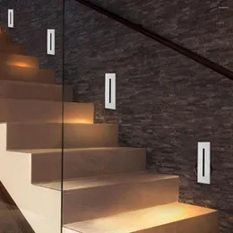 ウォールランプレス階段灯ledフロアステップホームデコレーションアウトドア階段の防水ナイトライト