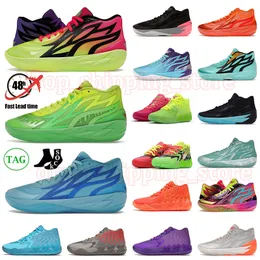 Lamelo Ball Shoes MB.01 MB.02 Mens 여성용 농구 신발 여성 Nickelodeon Slime Nickelodeon Slime Rick Morty Adventures Supernova MB01 MB02 트레이너 스포츠 크기 36-46