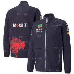 P0B0 2023 Formel 1 Mäns modejackor Päls F1 Racing Team Winter Fleece Wind Proof Waterproof Fabric