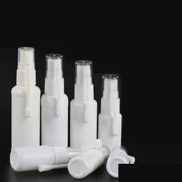 Förpackningsflaskor grossist bärbar näsa atomiserare med 360 graders rotationssprutig vit plast näspump mist spray tom 10 ml dro dh3rv