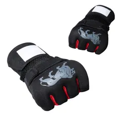 Защитная шестерна половина пальцев боксерские перчатки для бодибилдинга с бодибилдингом бодибилдинг ручной защитный защитник. Защитный шестерен 230808 230808