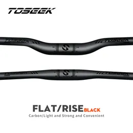 Componentes do guidão da bicicleta TOSEEK Mtb Carbon Handlebar 318580720740760mm Preto fosco para acessórios de montanha 230808