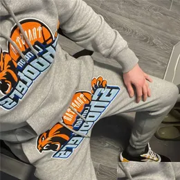 Мужские спортивные костюмы мужской капюшона Trapstar Archer Hoody Suit London jogger Bants Вышитые женщины с верхней одеждой доставка Appa dhxjf