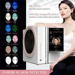 منتج جديد ثلاثي الأبعاد تحليل الوجه AI آلة محلل الجلد الذكي لاستخدام صالون التجميل