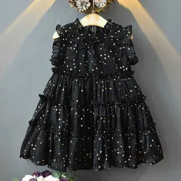 Girl's Dresses Gaun Ulang Anak Perempuan Musim Panas 2023 Gaun Tanpa Lengan Pesta Renda Anak-anak Gaun Anak-anak Bunga Busur untuk Pakaian Anak Perempuan