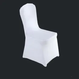 Renk Beyaz Ucuz Sandalye Kapak Spandex Lycra Elastik Sandalye Kapak Düğün Dekorasyonu için Güçlü Cepler El Ziyafet Whole286Q