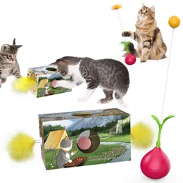 Forniture per animali domestici Fai da te autoilluminante Cat Toy Ball Tease Cat Stick Not Tumbler