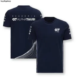 4qxa 2023 Formel 1 Herrenmode T-Shirts F1 Racing Team Alpha Bicycle Dos Homens Tauri Uniform Moto