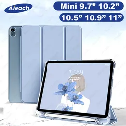 For iPad Air 4 5 Case With Pencil Holder Case For iPad 10th 10.9/ 10.2 9th 8th 7th/ 9.7 6th 5th Air 1 2 3 mini 4 5 6 Pro 11 Case HKD230809