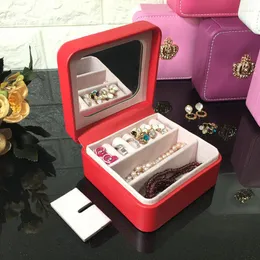 Smycken påsar smycken låda display lagringsorganisatör förpackning ring sieraden doos örhänge hållare rangement boite bijoux