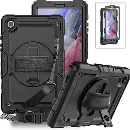 Case For Samsung Galaxy Tab A8 10.5 SM-X200 X205 X207 2022 Tablet Cover A7 10.4 Lite 8.7 Kids Capa Screen Protector+Handle Strap HKD230809