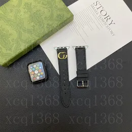 Designer Geschenk Uhrenarmbänder Uhrenarmband 42mm 38mm 41mm 45mm 40mm 44mm 49mm iwatch 4 5 SE 6 7 8 Bänder Ledergürtel Armband Modearmband G Print Stripes Uhrenarmband