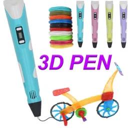 Printing Pen For Children OLED Display Gel Art Craft Printer PLA/ABS Filament 3D Drawing Print Kids/Adults Creative Draw
