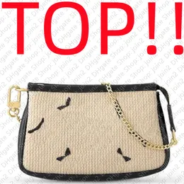 Torby wieczorowe na górze. M82472 Mini Pochette AccessEoires Projektant Lady torebka Torebka Tote Shopper Tote Batchel Clutch Chain Torba kopertowa przy basenie