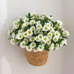 Decorative Flowers Artificial Flower Ins Chamomile Daisy Fake Plants Simulation Bouquet Gerbera Living Room Table For Wedding