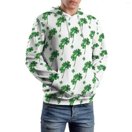 Męskie bluzy irlandzki shamrock swobodne unisex St Patricks Day Classic Hoodie Winter Sleeve Y2K Printowane bluzy plus rozmiar 4xl 5xl