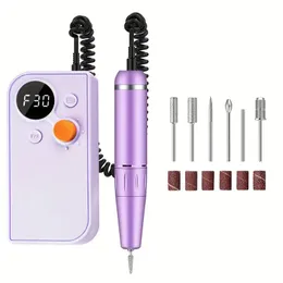 Professional Electric Manicure Pedicure Tool Kit - Perfekt för användning av hemsalong!