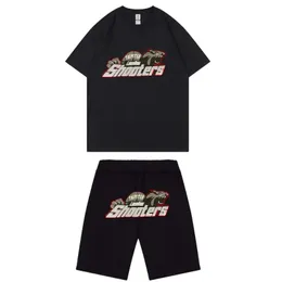 Ny basketbanan Set Men T -short Shorts Set Summer Sportwear Jogging Pants Streetwear Tops Tshirt Suit Designer Shirt