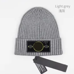 Şık taş şapka taş örme şapka beanie kafatası kapak tasarımcısı jacquard beanie ada erkek kadınlar kış sıcak yün şapka unisex kayak gri taş kapaklar casquette