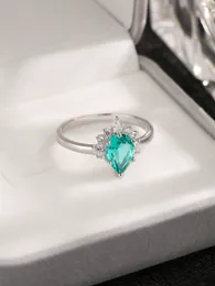 2023 novo anel de prata esterlina s925 avó esmeralda simples design europeu e americano anel feminino pequeno anel fresco