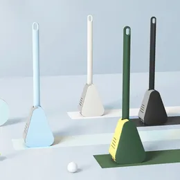 Porta spazzolini da golf Scopino in silicone da golf con supporto Set di detergenti per vaschette a parete flessibile a testa piatta per WC Attrezzo da bagno 230809