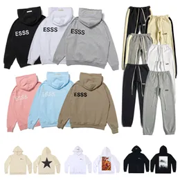 Homens Hoodies Designer Hoodie Mulheres High Street Streetwear Solto Essentialhoodie Casal Tops Algodão Camisola Pulôver Mangas Compridas Jumper Tees Essentialclothing