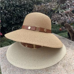 Wide Brim Hats 2023 Arrival Grass Female Europe And America Cross Border Sunshade Summer Outing Vacation Beach Sun Hat