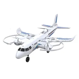 LED Uçan Oyuncaklar RC Uçak Çocuklar için Model Oyuncak 360 Döndürme Güçlü Motor Uzaktan Kumanda Planör Erkekler En Favori Hediye 230808