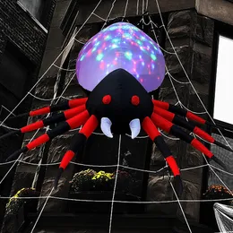 Other Event Party Supplies 1 5m 2 2m Halloween Inflatable Spider Giant Blow Up LED Lights Large Spooky Props for Yard Garden Lawn 230808