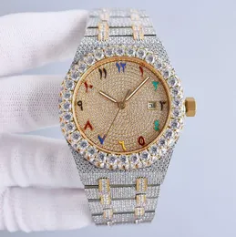 Handmade Diamonds Watch Mens Automatic Mechanical Watch 42mm With Diamond-studded Steel 904L Sapphire Women Wristwatch Montre de Luxe-05