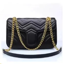 2024 Classic Leathers Heart Womens Luxury Designer Bag Marmont Handväskor Crossbody Tote Purses Women Leather Handbag Woman Shoulder Lady Bags 26cm