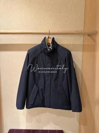 Mens Jackets Autumn and Winter loro piana Navy Blue Technology Fabric Casual Coat