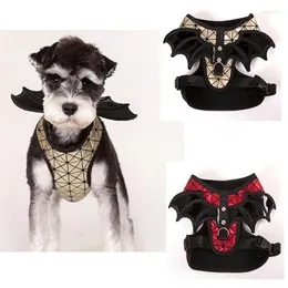 Collari per cani Fashion Pet Harness Guinzaglio Training Walk Vest Cani di taglia piccola e media Ali di pipistrello con set di prodotti Chihuahua