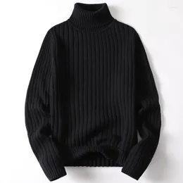 Men's Sweaters Winter Autumn Turtleneck Sweater Casual Pullover Long Sleeve Kinttwear Tops Kintting Clothing 2D1707