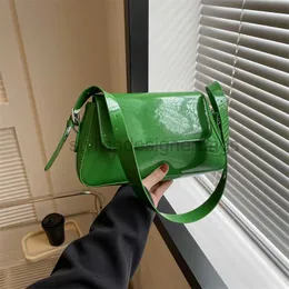 Cross Body Lacquer leather small square bag popular new fashion solid color shoulder bag Korean version flip over women's crossbody bagstylishdesignerbags