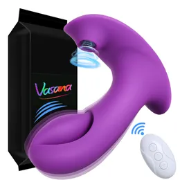 EggsBullets Vasana 3-in-1-Saugvibrator, ferngesteuerter Klitoris-Sauger, Dildo-Vibratoren, starke Eiervirbation, weibliche Masturbation für G-Punkt, 230808