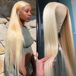 Real 13x4 613 HD koronkowa peruka czołowa 13x6 Przezroczysta miodowa blondynka Remy Brazylijska prosta ludzka peruki dla kobiet