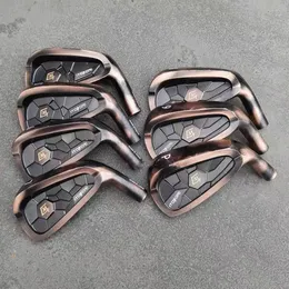 Golfklubbar Itobori Mtg Copper Color Irons Set Coppery 4-9 P 7st Män till högerhänt järnuppsättning R/S flexstålgrafitaxlar UPS FedEx DHL