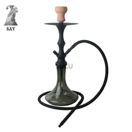 Shisha de vidro SY um conjunto completo com cachimbo de água para fumar cachimbo de água Shisha Chicha Narguile Hookah HKD230809