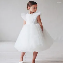 Abiti da ragazza Ragazze adolescenti Vestito Abbigliamento per bambini Festa Elegante Principessa Lungo Tulle Baby Kids Cerimonia di nozze in pizzo