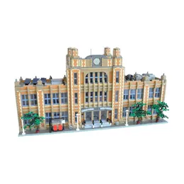 Трансформационные игрушки роботы MOC49130 City Street View Modular Schools Schools Assembly Bloord Block Model 14412 Парттс -строительные блоки дети 230809