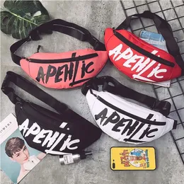 Midjepåsar varumärke Fanny Packs Hip-Hop Belt Bag Harajuku Axel Kvinnlig Sling bröstficka Fashion Women