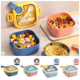 Lunchlådor utomhus för vuxna kawaii tecknad bärbar barnskola bento box mat container 230808