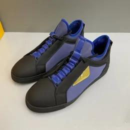 Sapatos casuais de luxo Paris masculinos Sapatos esportivos de pano elástico de couro Sapatos esportivos masculinos de moda de corrida Designer de sapatos baixos Costura de couro tamanho 38 ~ 45