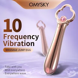 Eggsbullets laddar 10 frekvenskula vibrator mini gspot massager med läppstift form vibrerande dildo vuxna sexleksaker 230808