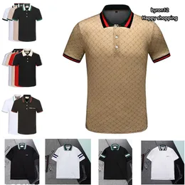 2023 Designer heren T-shirt Nieuw katoen kreukvrij ademend T-shirt revers commerciële mode casual print high-end POLO korte mouw Aziatische maat M-3XL